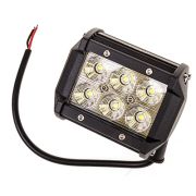 Фара светодиодная OFF ROAD 93*70мм прямоугольная 12V/24V 18W 6000К SKYWAY 6 диодов Ближний свет