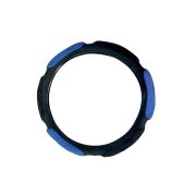 Оплетка MAXIMAL (кож.зам./замша) черный/шов синий Coolpart JJ71