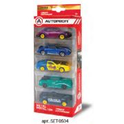 Набор машинок 1:64 5шт (RET-002VIOLET, SUP-911BL, MUS-002YE/BL, TRU-003TF, 4X4-001BK) Autoprofi