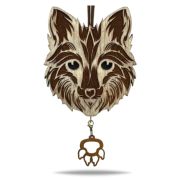 Арома подвеска Лиса в коричнево-белом цвете (КОМПЛЕКТ)