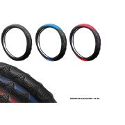 Оплетка MAXIMAL (экокожа/ткань/резина) черный Coolpart FX-96