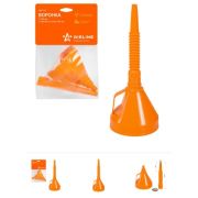 Воронка D-135мм, гибкий носик 350мм, латунная сетка, в пакете с навершием (APF-07)