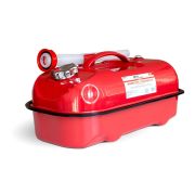 Канистра топливная металлическая горизонтальная 10л. (красная) AVS HJM-10