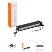 Фара светодиодная (балка) однорядная 6 LED направленный свет 9W (186x30x47) 12/24V AIRLINE