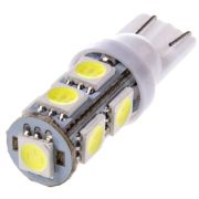 Лампа диод T10 (W5W) 24V 1-конт 9 SMD диодов Белая SKYWAY Салон, габариты, номер, стопы
