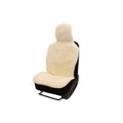 Накидка на сиденье натур. мех перед слитный п/г ворс 26мм 1шт белая AUTOPROFI