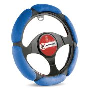 Оплетка руля M поролон (6 подушечек) черно-синяя Autoprofi