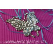 Наклейка бабочка из страз