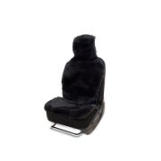 Накидка на сиденье натур. мех перед слитный п/г ворс 26мм 1шт черная AUTOPROFI
