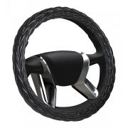 Оплетка на руль экокожа SENATOR DAKOTA «M» (d=38см) черная AZARD
