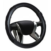 Оплетка на руль экокожа SENATOR NEBRASKA «M» (d=38см) черная AZARD