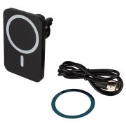 Держатель телефона на дефлектор магнитный с беспроводной зарядкой X15 USB-A/QC3.0 SKYWAY