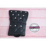 Чехол на ручку автомата эко-кожа со стразами