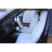 Накидки из натурального меха овчины (белые) (к/т 2шт.)