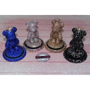 Ароматизатор Медвежонок со стразами (белый)