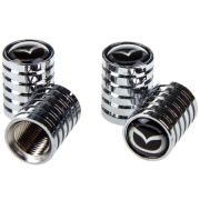 Колпачки на ниппель (набор 4шт.) металл с эмблемой Мазда SKYWAY