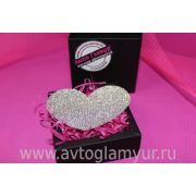 Наклейка сердце из страз