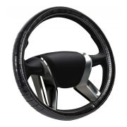 Оплетка на руль экокожа SENATOR KANZAS «M» (d=38см) черная AZARD