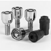 Болты секретные 14х1.5х24мм. Сфера,вращающееся кольцо, 2 ключа 17-19мм.