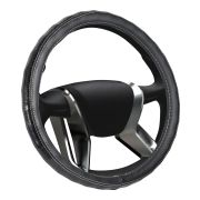 Оплетка на руль экокожа SENATOR  ARIZONA «M» (d=38см) черный AZARD