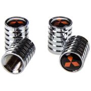 Колпачки на ниппель (набор 4шт.) металл с эмблемой Митсубиси SKYWAY