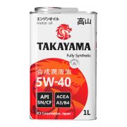 Масло моторное TAKAYAMA 5W40 SN/CF A3/B4 (1л) синт. ж/б