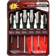 Набор отверток стержневых с крепежной планкой 6 предметов THORVIK (SDS06BH)