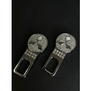 Заглушка на ремень безопасности Mitsubishi со стразами (1шт)