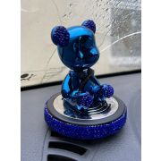 Ароматизатор Медвежонок со стразами (синий)