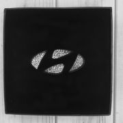 Наклейка логотип на руль со стразами Хендай