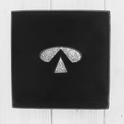 Наклейка логотип на руль со стразами Инфинити