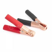 Зажим крокодил 50А 8см черный и красный Autoprofi (2шт)