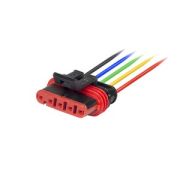 Колодка герметичная 5-конт. серия 1,5мм с проводом 0,50мм.кв (мама)