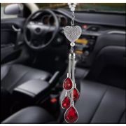 Подвеска Сердце капля (красный)