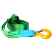 Ремень буксировочный 15т L=5,0м 60мм в 2слоя  2 крюка СТРОП-ПРО