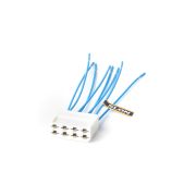 Колодка разъемов (8-контакт.) 6,3 с проводом (мама) «SLON»