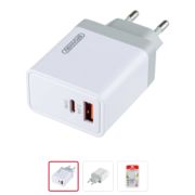 Зарядное устройство (адаптер) 220V 30W USB/Type-C (PD) белый SKYWAY