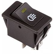 Клавиша 12V 35А желтая с подсветкой (4конт) ON-OFF Nord YADA