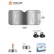 Шторка солнцезащитная на лобовое стекло (60*125см) AIRLINE (ASPS6001)