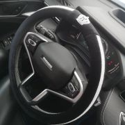 Оплетка Корона со стразами (черная)