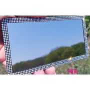 Зеркало на солнцезащитный козырек со стразами