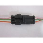 Колодка герметичная 3-конт. серия 1,5мм с проводом 0,50мм.кв (мама+папа)