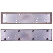 Рамка для номера металл антивандал хром без надписи+крепеж и резиновые втулки SKYWAY