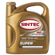 Масло моторное Sintec 10W40 супер SG/CD п/синт. пластик (4л)