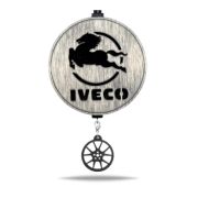 Арома подвеска грузовая IVECO с мини-брелоком в черно-белом цвете(КОМПЛЕКТ)
