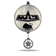 Арома подвеска грузовая МАЗ с мини-брелоком в черно-белом цвете (КОМПЛЕКТ)