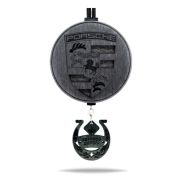 Арома подвеска Porsche с мини-брелоком в черном цвете (КОМПЛЕКТ)