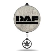 Арома подвеска грузовая DAF с мини-брелоком в черно-белом цвете (КОМПЛЕКТ)