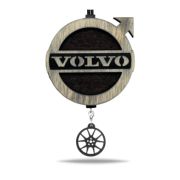Арома подвеска грузовая VOLVO с мини-брелоком в черно-белом цвете (КОМПЛЕКТ)