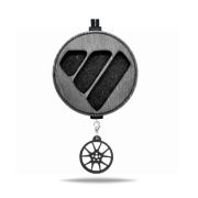 Арома подвеска грузовая FOTON с мини-брелоком в черном цвете (КОМПЛЕКТ)